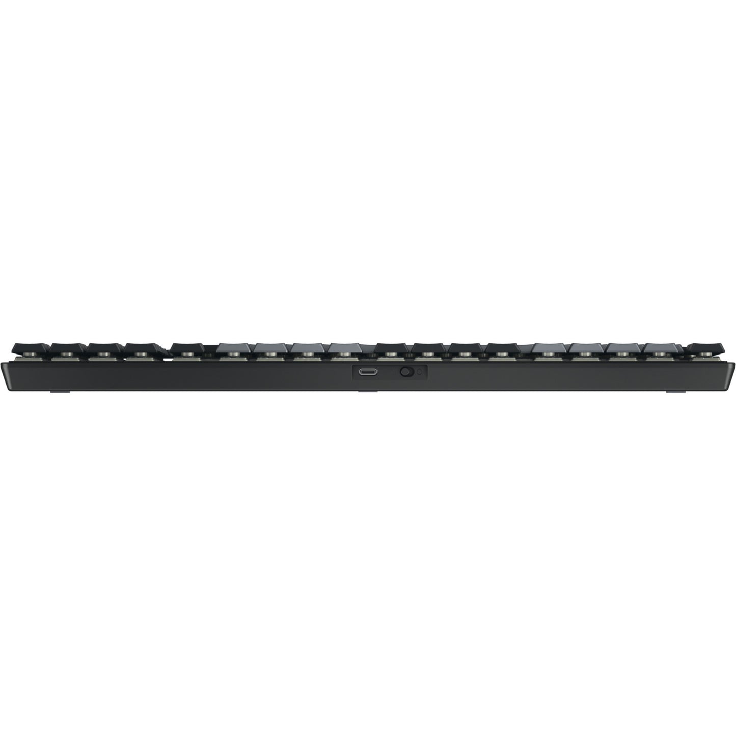 CHERRY kw 550 mx lp mechanisch toetsenbord (zwart, us lay-out (qwerty), mx low profile 2.0 ivory, 96%, white leds, pbt keycaps)