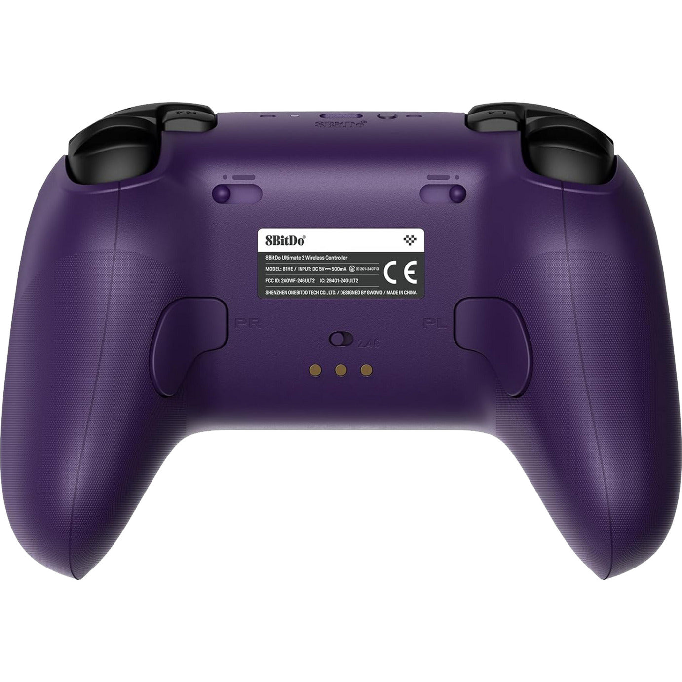 8BitDo ultimate 2 wireless controller (donkerpaars, 2.4 ghz bluetooth, usb, pc)
