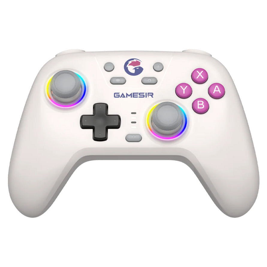 GameSir Nova HD Rumble NS Controller (Wit, PC, Steam, Android, iOS, Switch, Bluetooth 2.4 GHz USB)