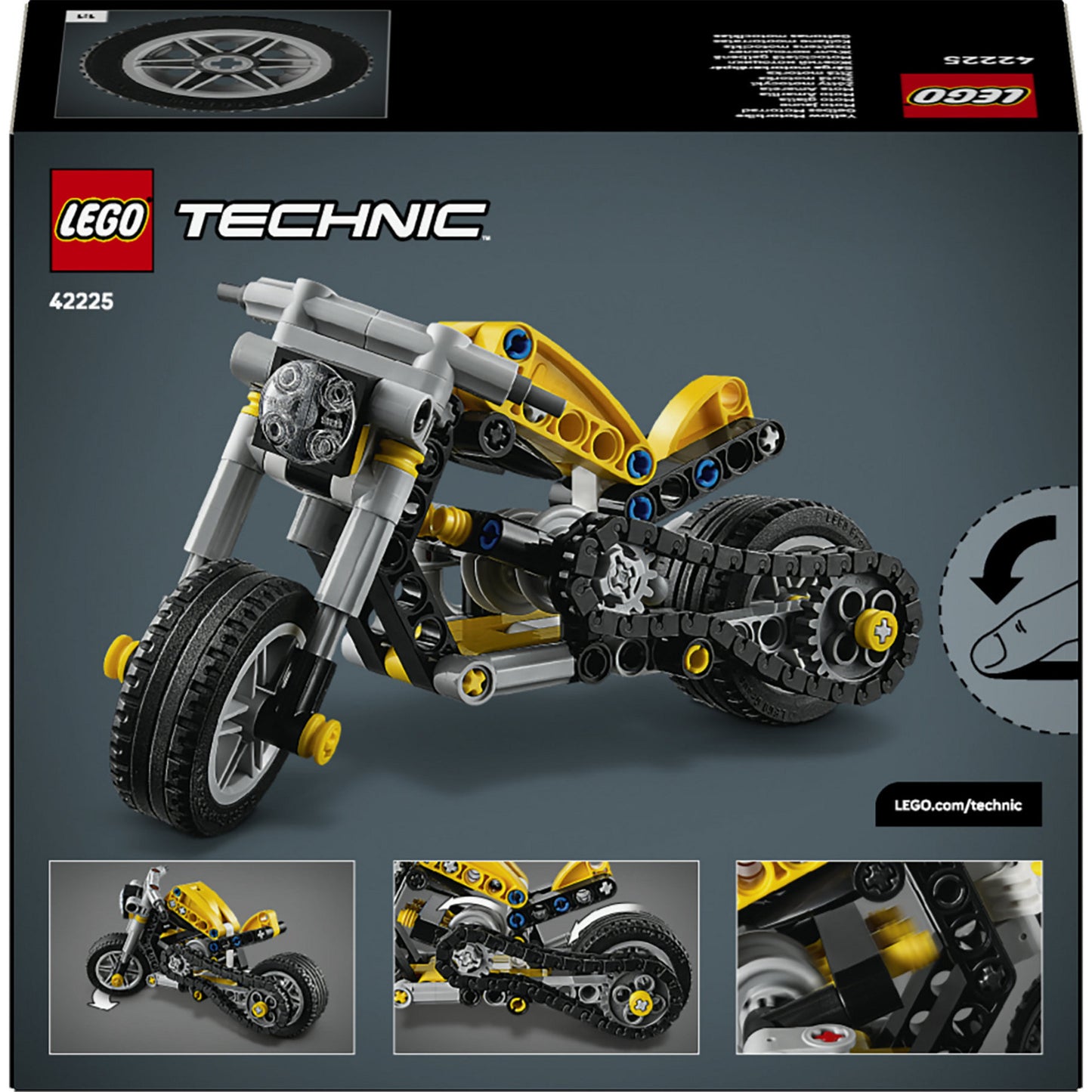 LEGO technic 42225 gele motor