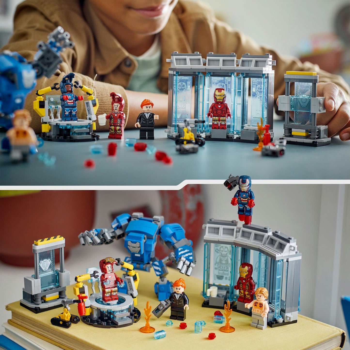 LEGO marvel 76315 iron mans laboratorium harnasruimte