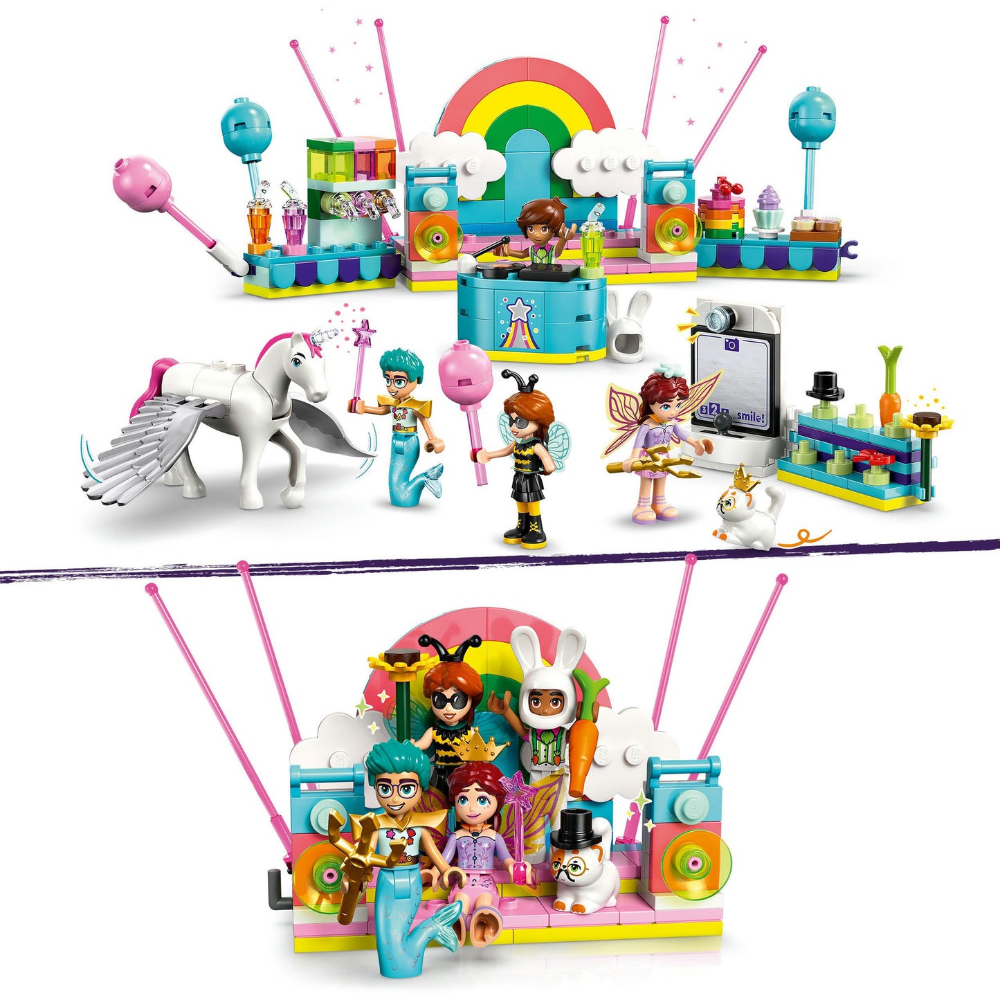 LEGO friends 42661 verkleedfeestje met eenhoorn en fee