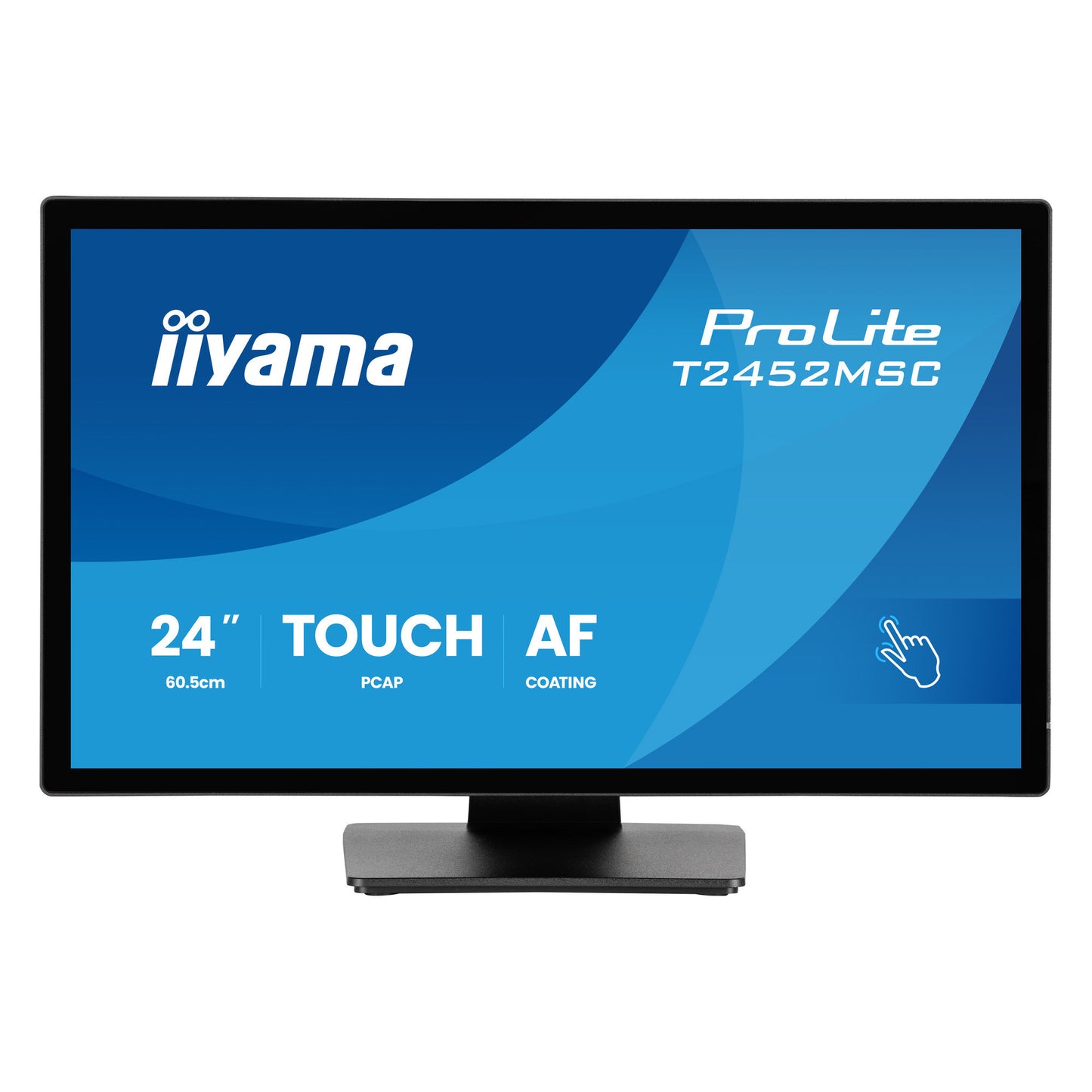 Iiyama prolite t2452msc-b2 24 touchscreen monitor (zwart, hdmi, displayport, usb, audio, touch, 120hz )