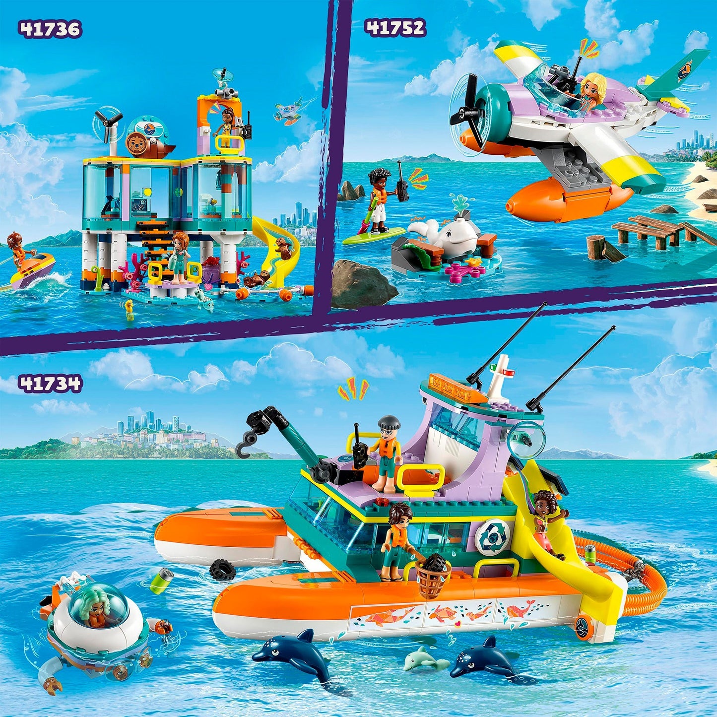 LEGO friends - reddingsboot op zee constructiespeelgoed (41734)