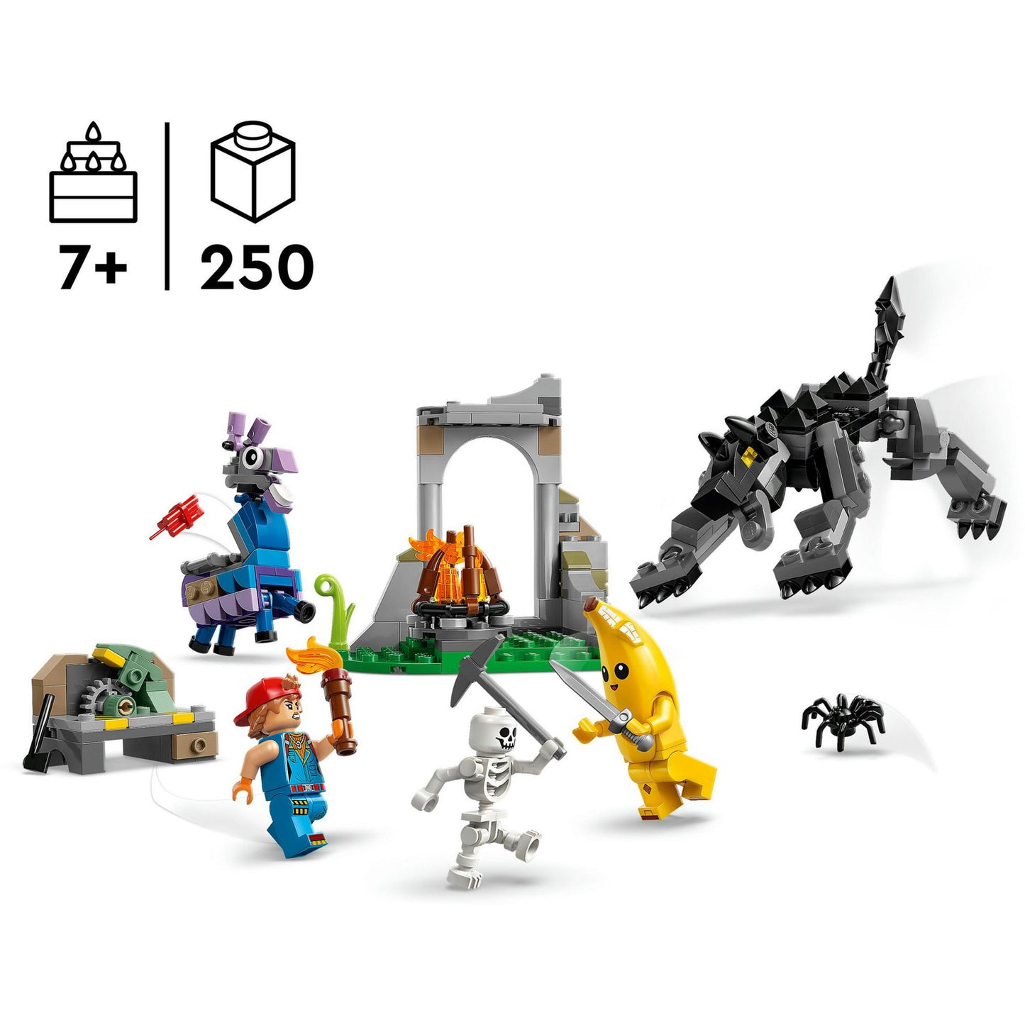 LEGO fortnite - peely en sparkplugs kamp constructiespeelgoed (77075)