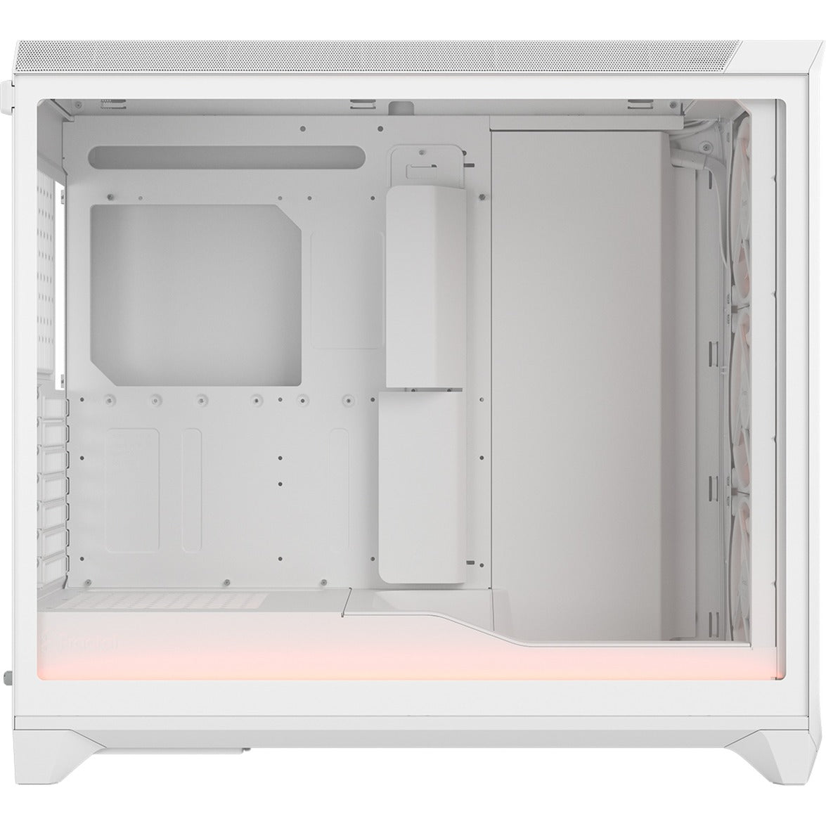 Fractal Design meshify 3 xl ambience pro rgb big tower behuizing (wit | 2x usb-a | 1x usb-c | rgb | tempered glass)