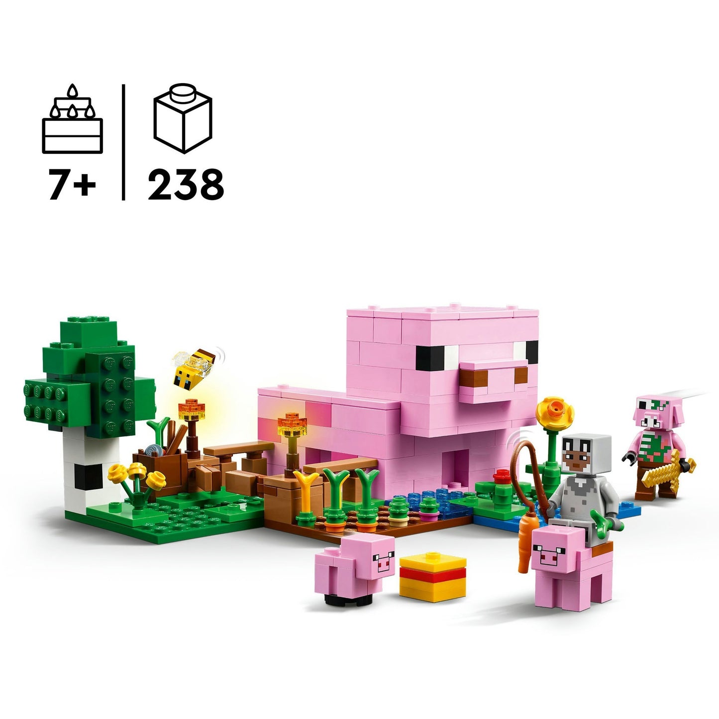 LEGO minecraft 21268 het huis van het biggetje