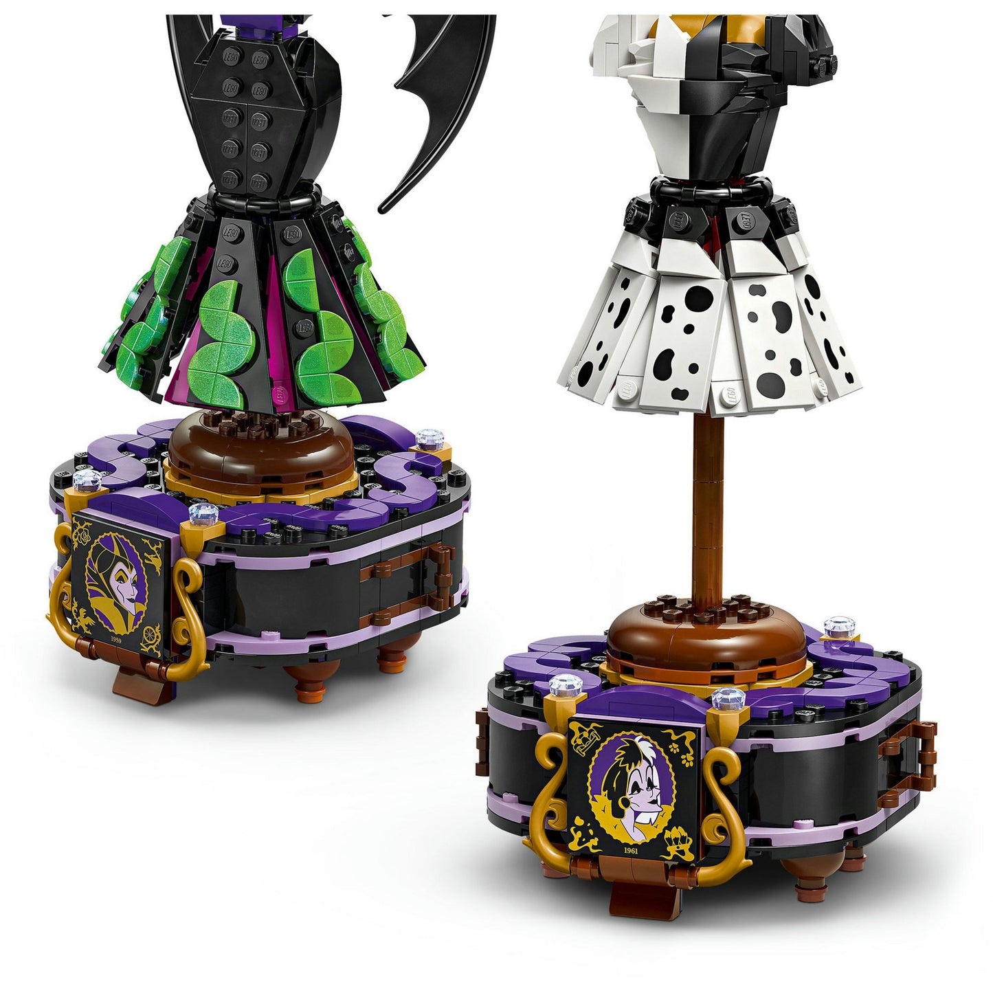 LEGO disney 43262 de jurken van maleficent en cruella de vil