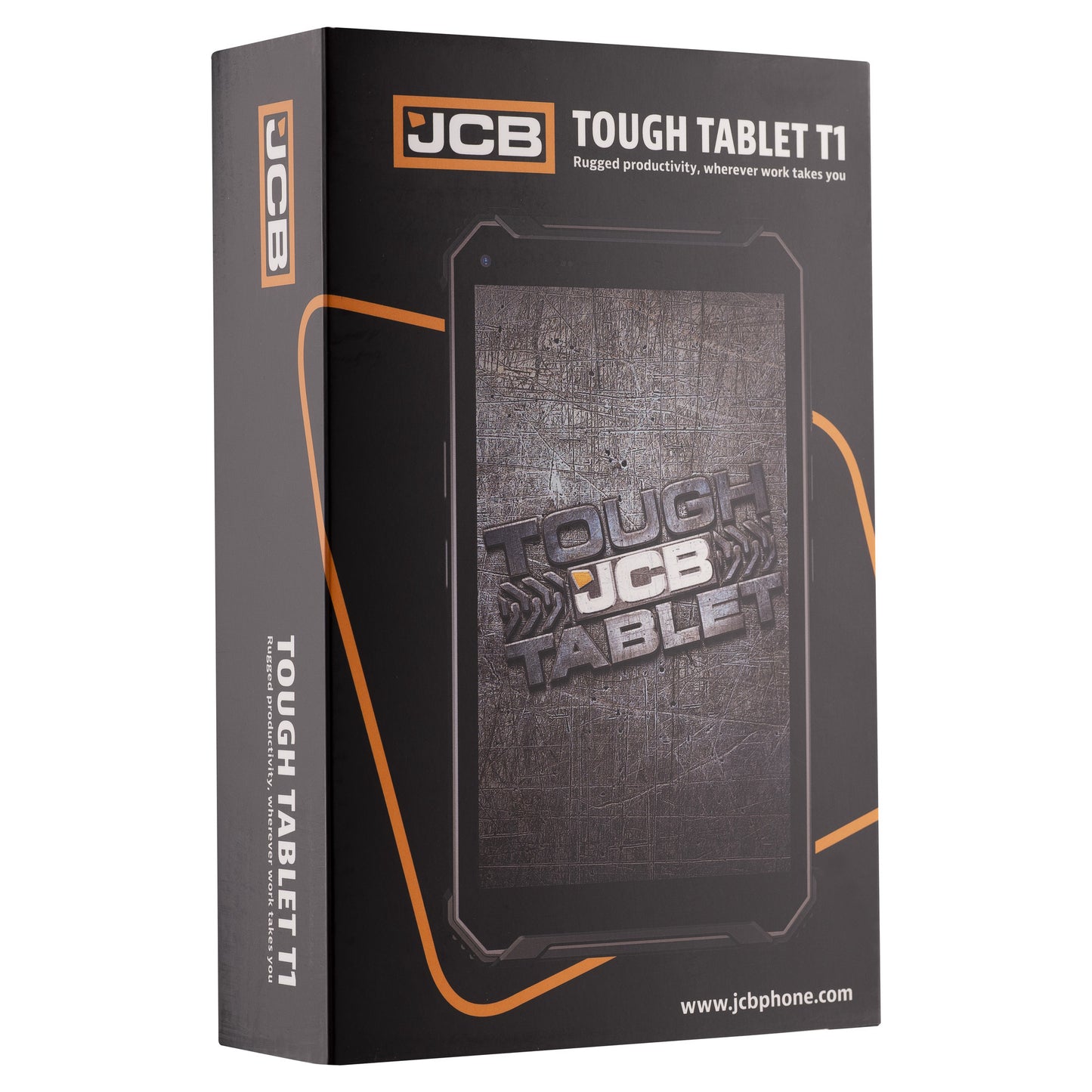 JCB Tough Tablet T1 (Zwart | 128 GB | Android 16 | Wi-Fi 5 | 3G)