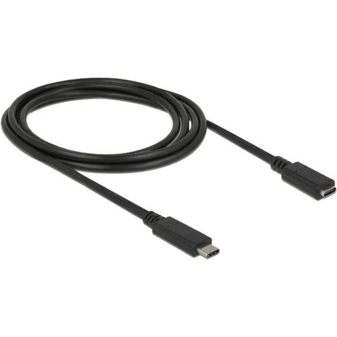 DeLOCK superspeed usb-c 3.1 gen1 male > female verlengkabel (zwart, 2 meter)