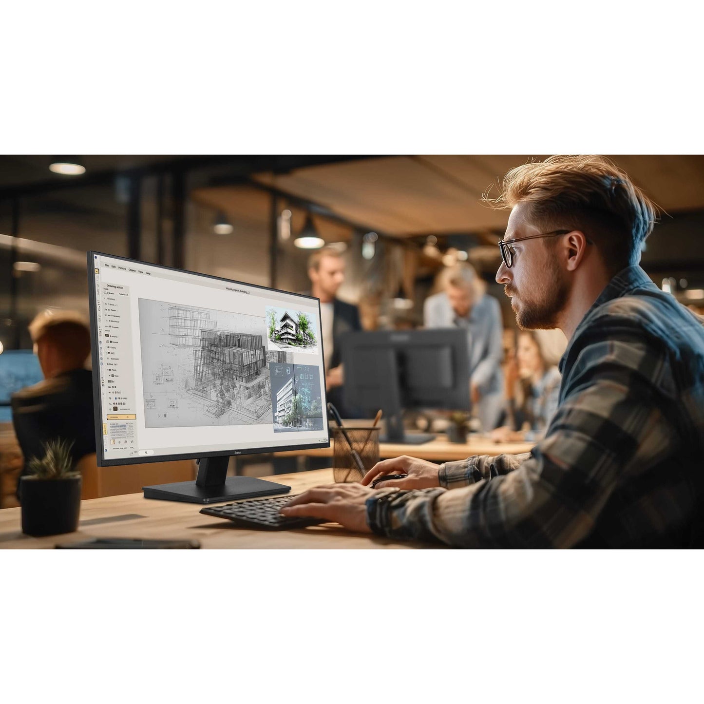 Iiyama prolite x2497hsu-b1 23.8 monitor (zwart, 120 hz, hdmi, displayport, usb-c, audio)