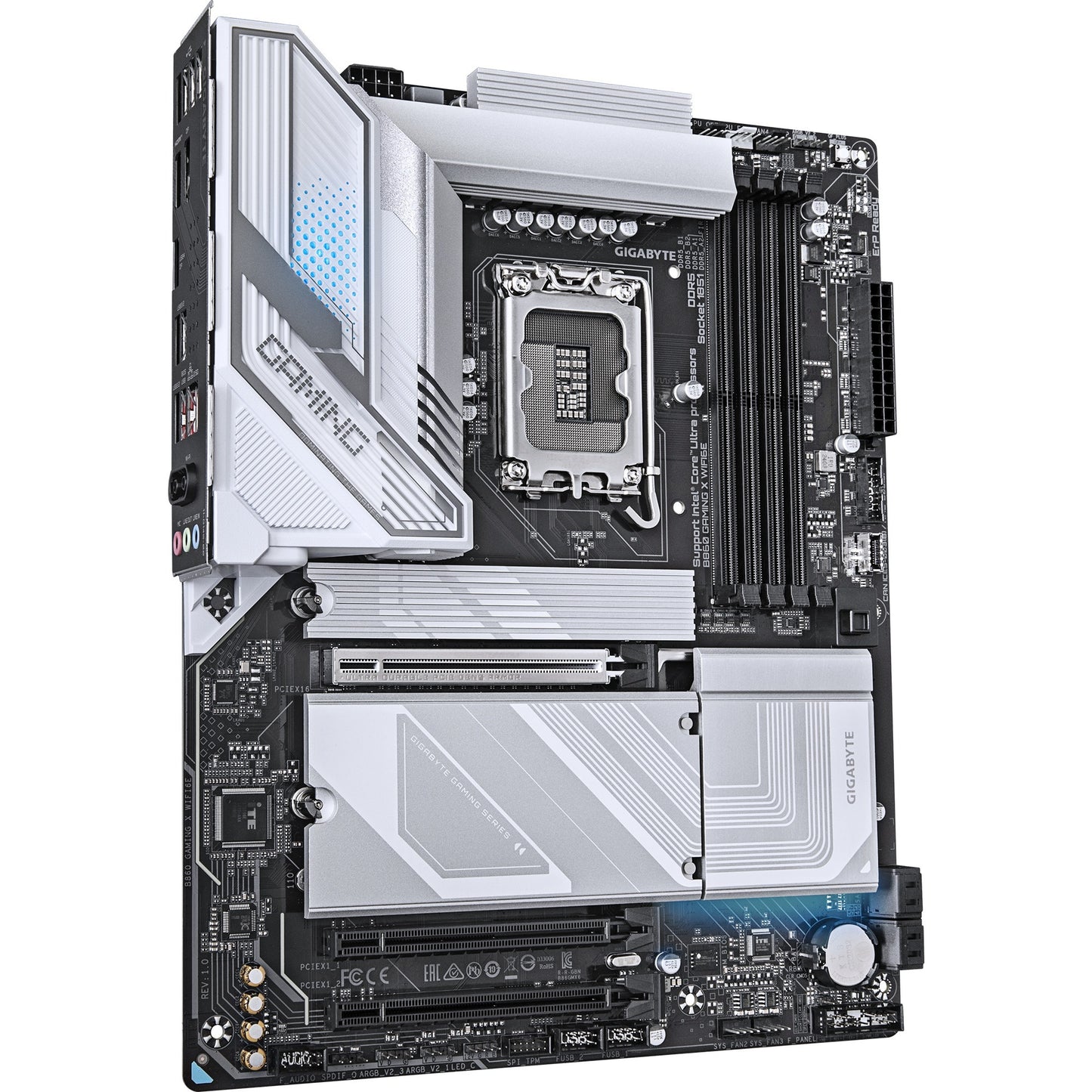 GIGABYTE b860 gaming x wifi6e socket 1851 moederbord (raid, 2,5gb-lan, wi-fi 6e, bt, sound, atx)