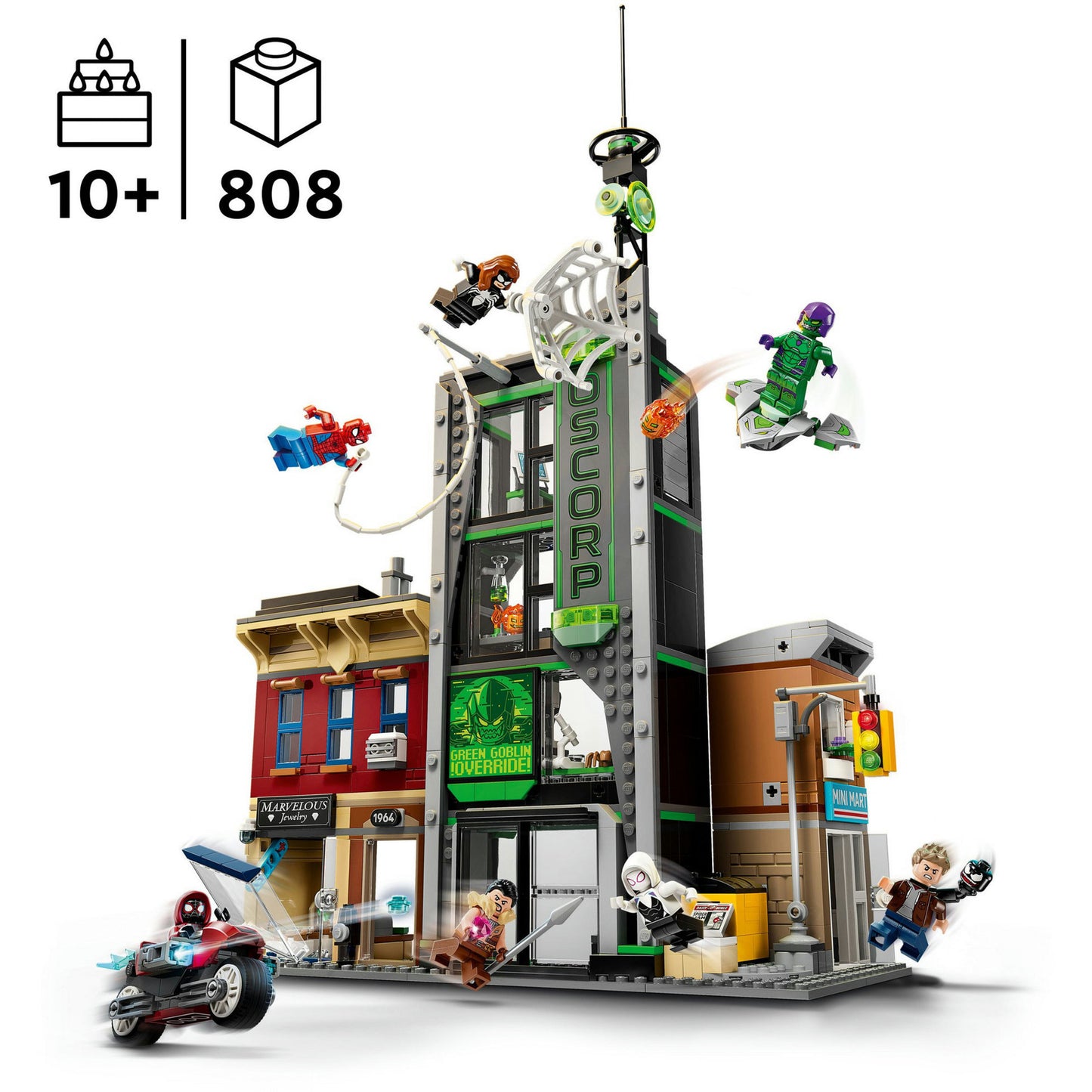 LEGO super heroes marvel 76324 spider-man vs. oscorp