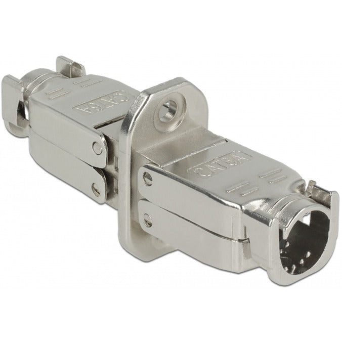 DeLOCK koppeling voor netwerkkabel cat.6a stp (zilver)