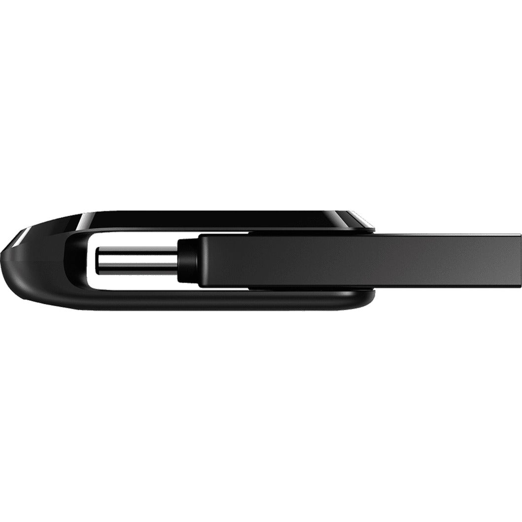 SanDisk ultra dual drive go 128 gb usb-stick (zwart, usb-a 3.2 (5 gbit s), usb-c 3.2 (5 gbit s))