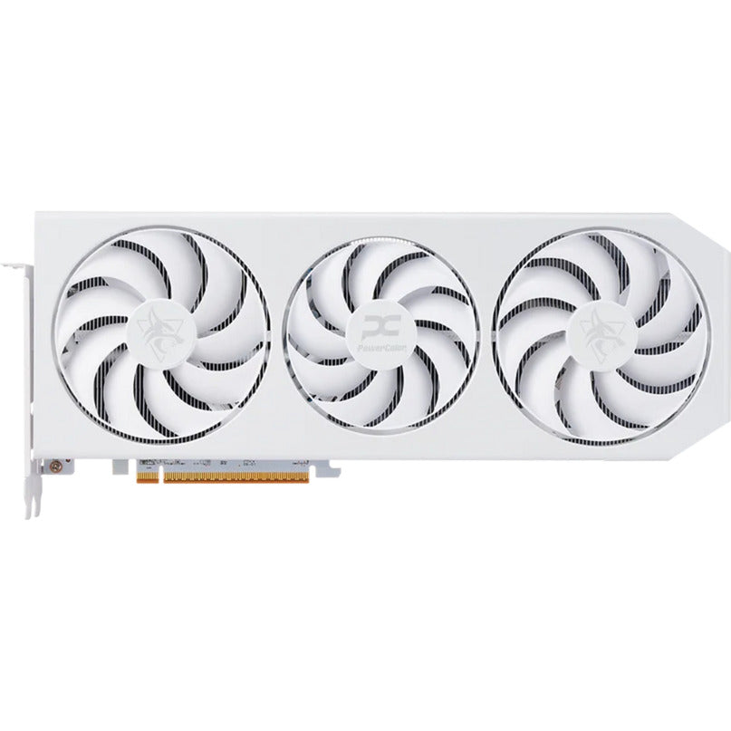 PowerColor radeon rx 9070 xt hellhound spectral white 16gb gddr6 grafische kaart (wit, rdna4, gddr6, 3x displayport, 1x hdmi)