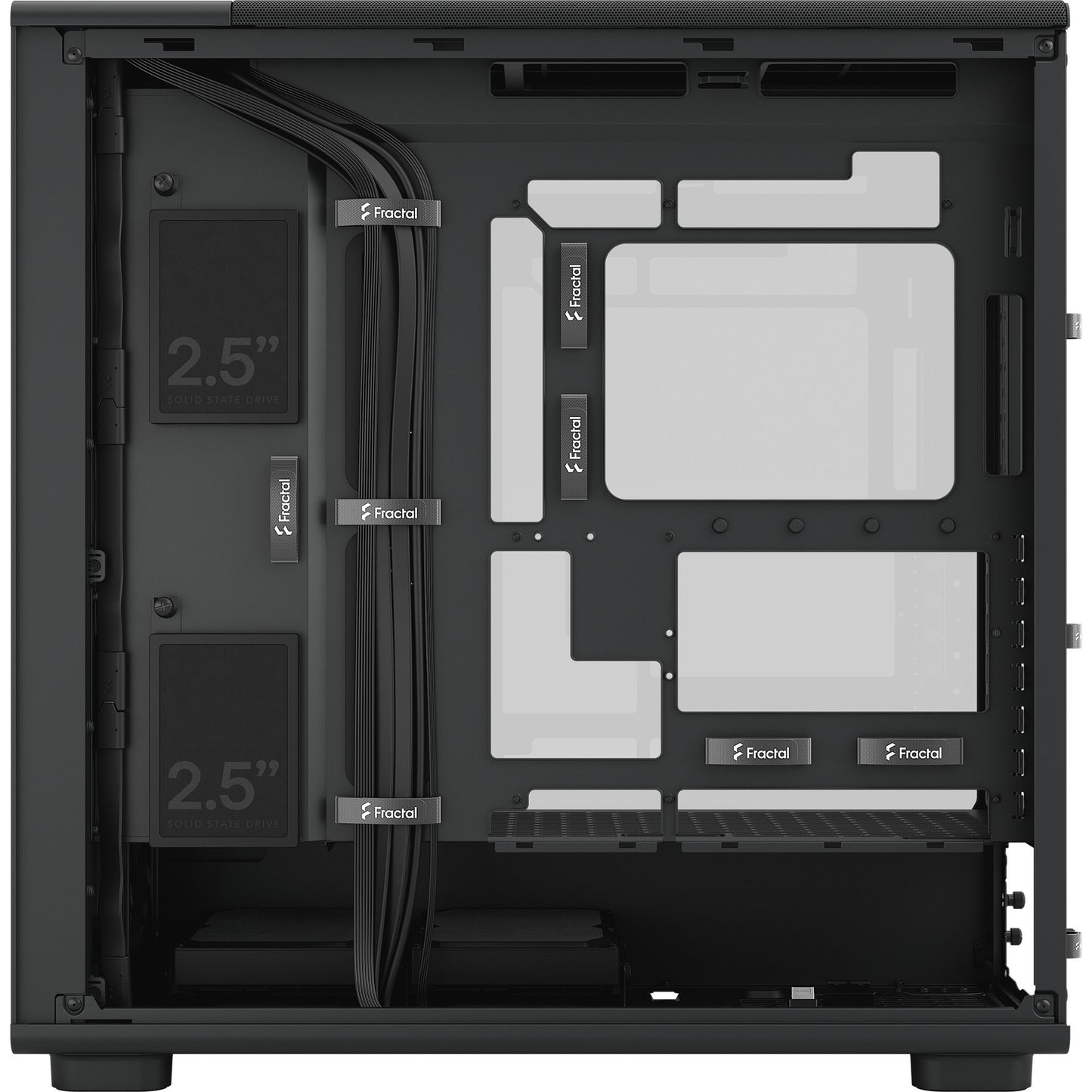 Fractal Design epoch xl tg rgb midi tower behuizing (zwart | 2x usb-a | 1x usb-c | rgb | tempered glass)