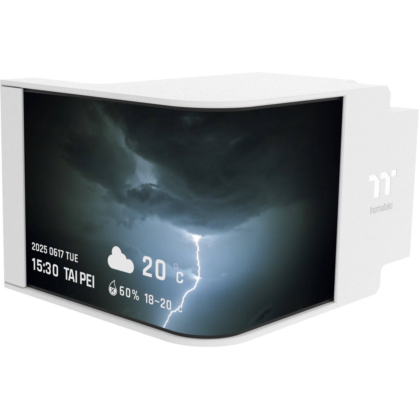 Thermaltake magcurve 360 ultra argb sync aio liquid cooler - snow edition waterkoeling (wit)