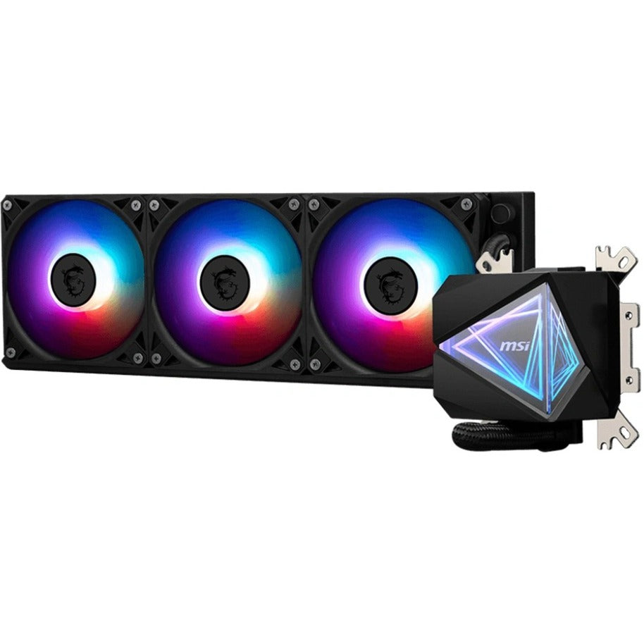 MSI mag coreliquid i360 waterkoeling (zwart, 4-pin pwm fan-connector)