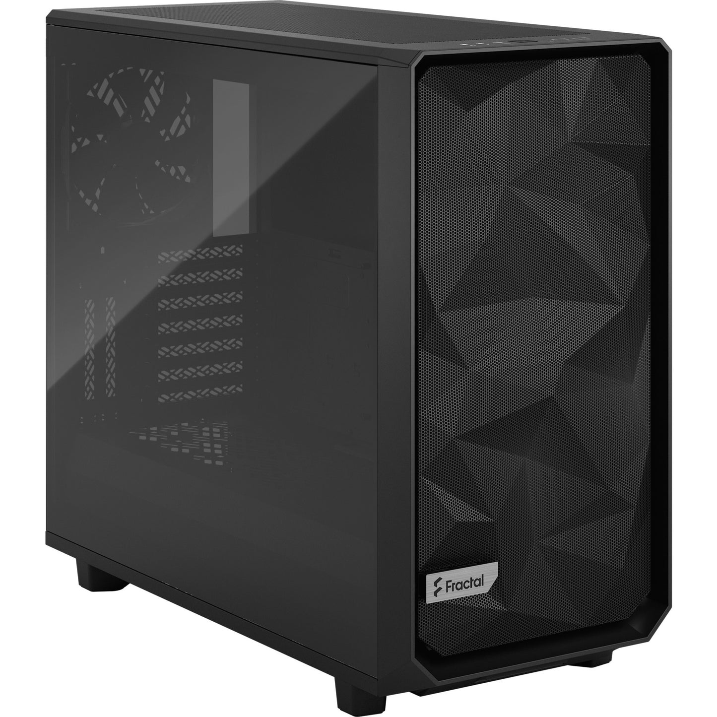 Fractal Design meshify 2 light tempered glass midi tower behuizing (zwart | 2x usb-a | 1x usb-c | window)