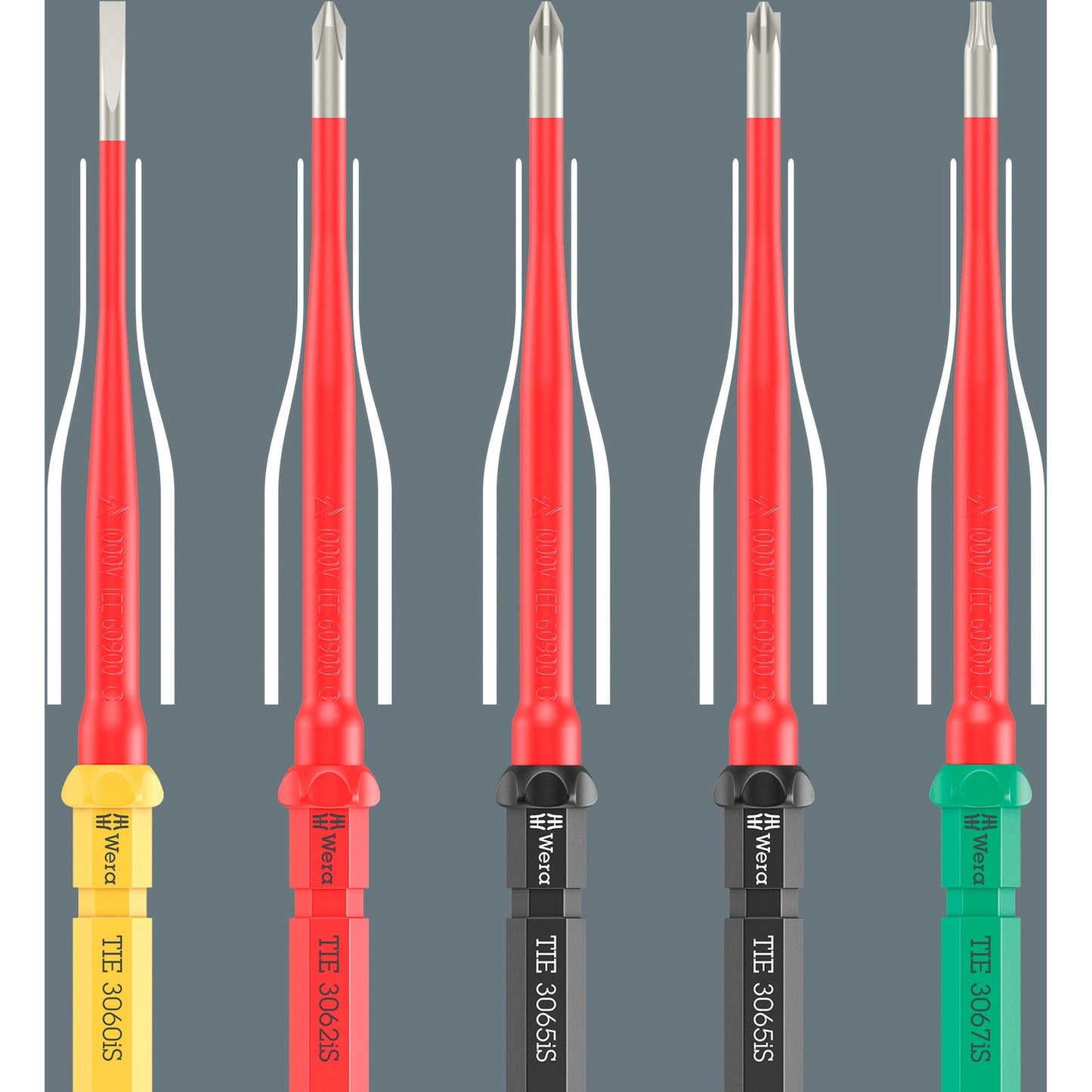 Wera kraftform kompakt vde rvs 17 extra slim 1 tool finder, 17‑delig schroevendraaier (rood blauw)