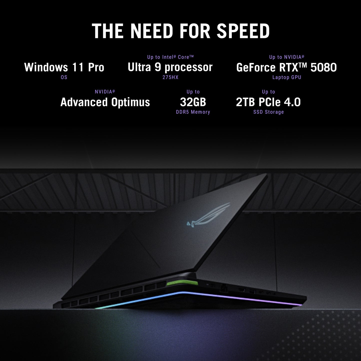 ASUS rog strix g16 g615lp-s5087w 16 gaming laptop (zwart grijs | core ultra 9 275hx | rtx 5070 | 32 gb | 1 tb ssd)