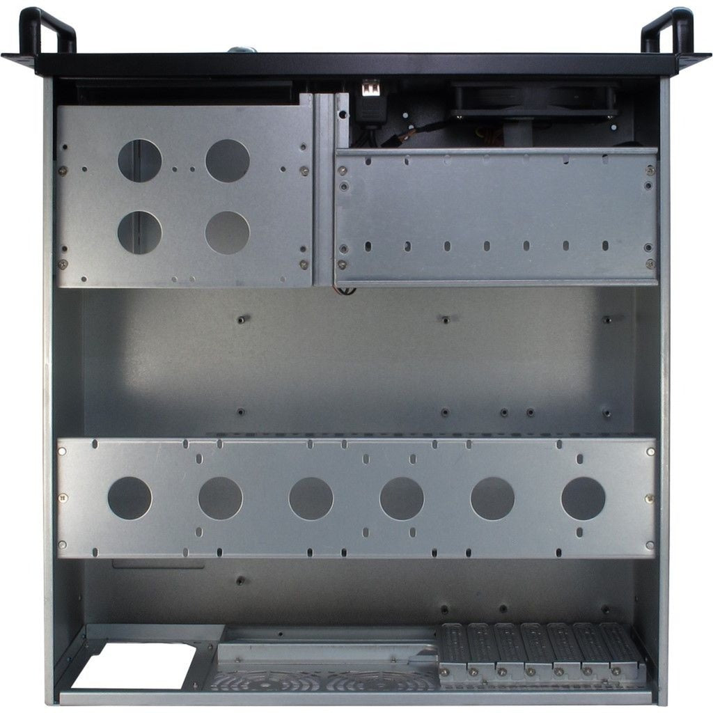 Inter-Tech ipc 4088-s rack behuizing (zwart | 2x usb-a)