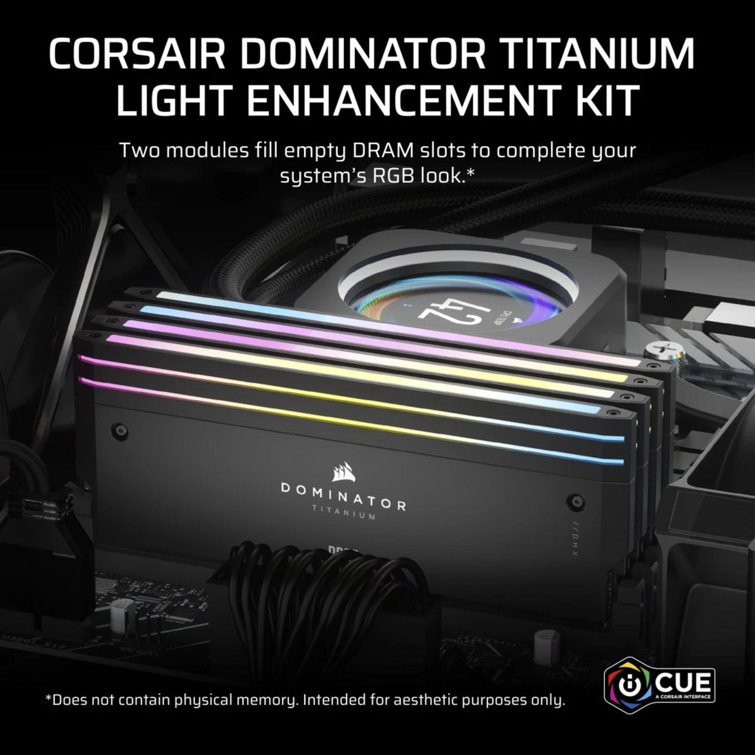 Corsair dominator titanium ddr5 lighting enhancement kit ledverlichting (zwart, cmplekit2)