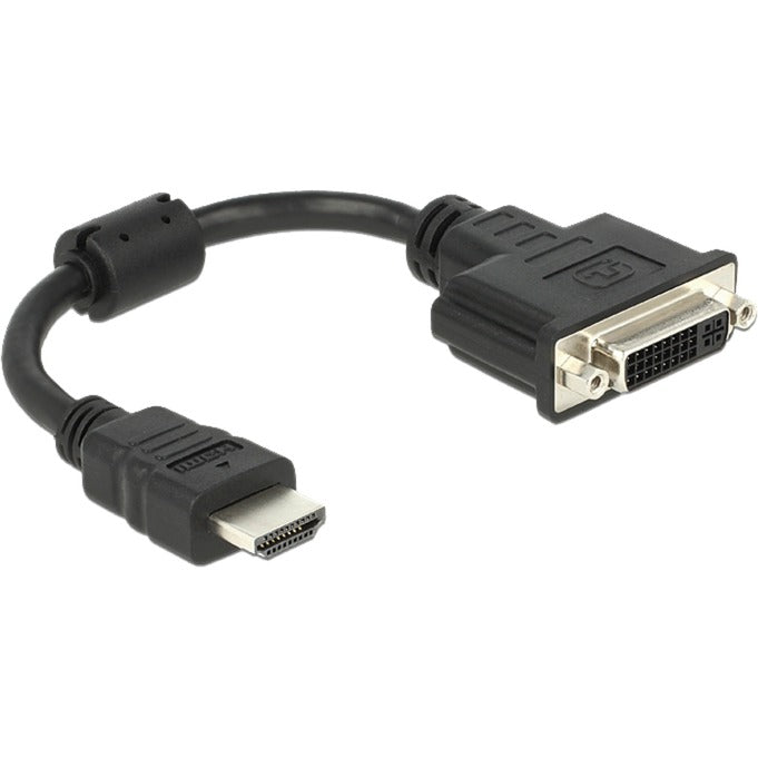 DeLOCK hdmi (male) > dvi 24+5 (female) adapter (zwart, 0,2 meter)