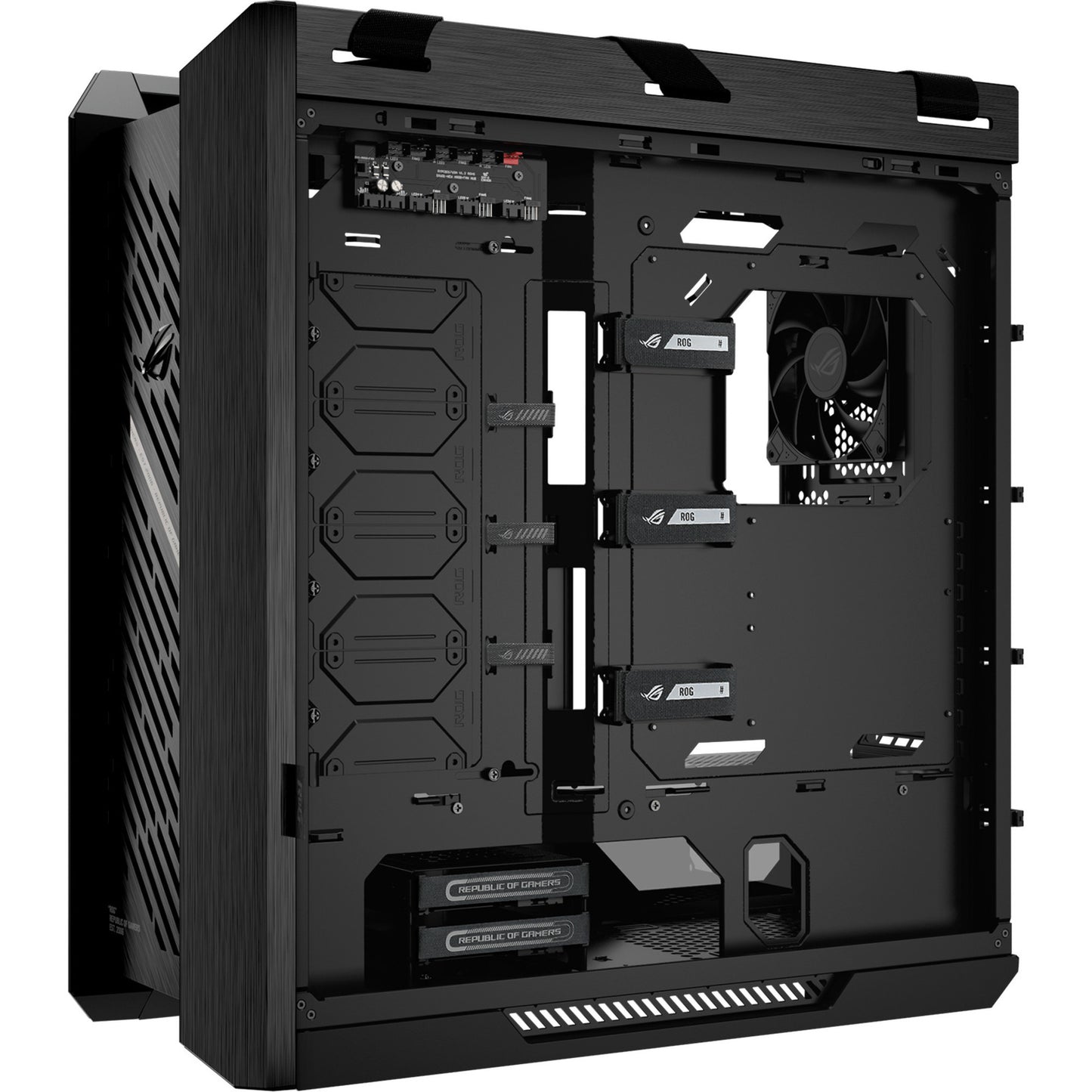ASUS rog strix helios ii gx601s midi tower behuizing (zwart | 4x usb-a | 2x usb-c | rgb | tempered glass)