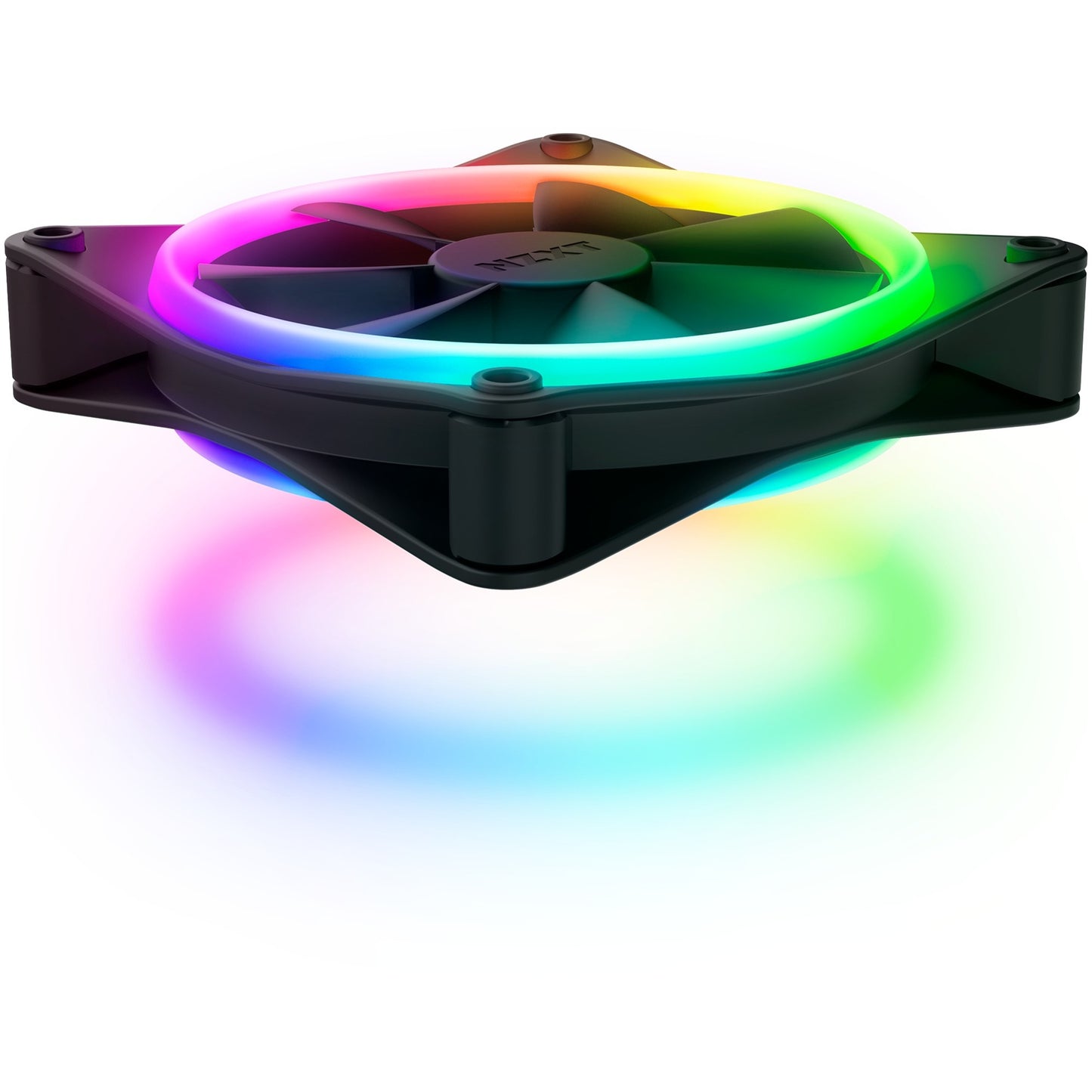 NZXT f120 rgb duo case fans (zwart, 3 stuks, 120 x 120 x 25 mm, pwm, incl. controller)