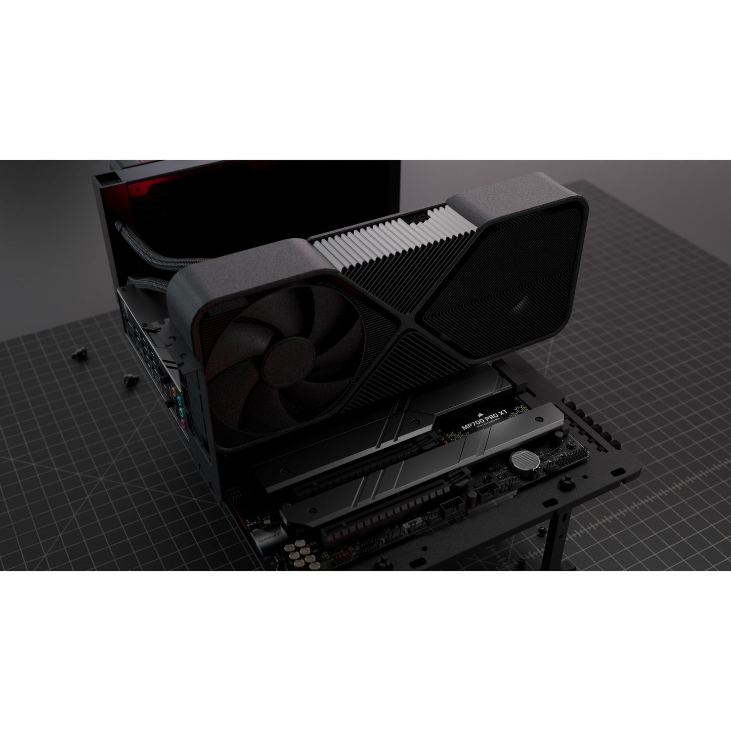 Corsair mp700 pro xt 4 tb ssd (zwart, pcie gen5 x4 nvme 2.0, m.2 2280, 3d tlc nand)