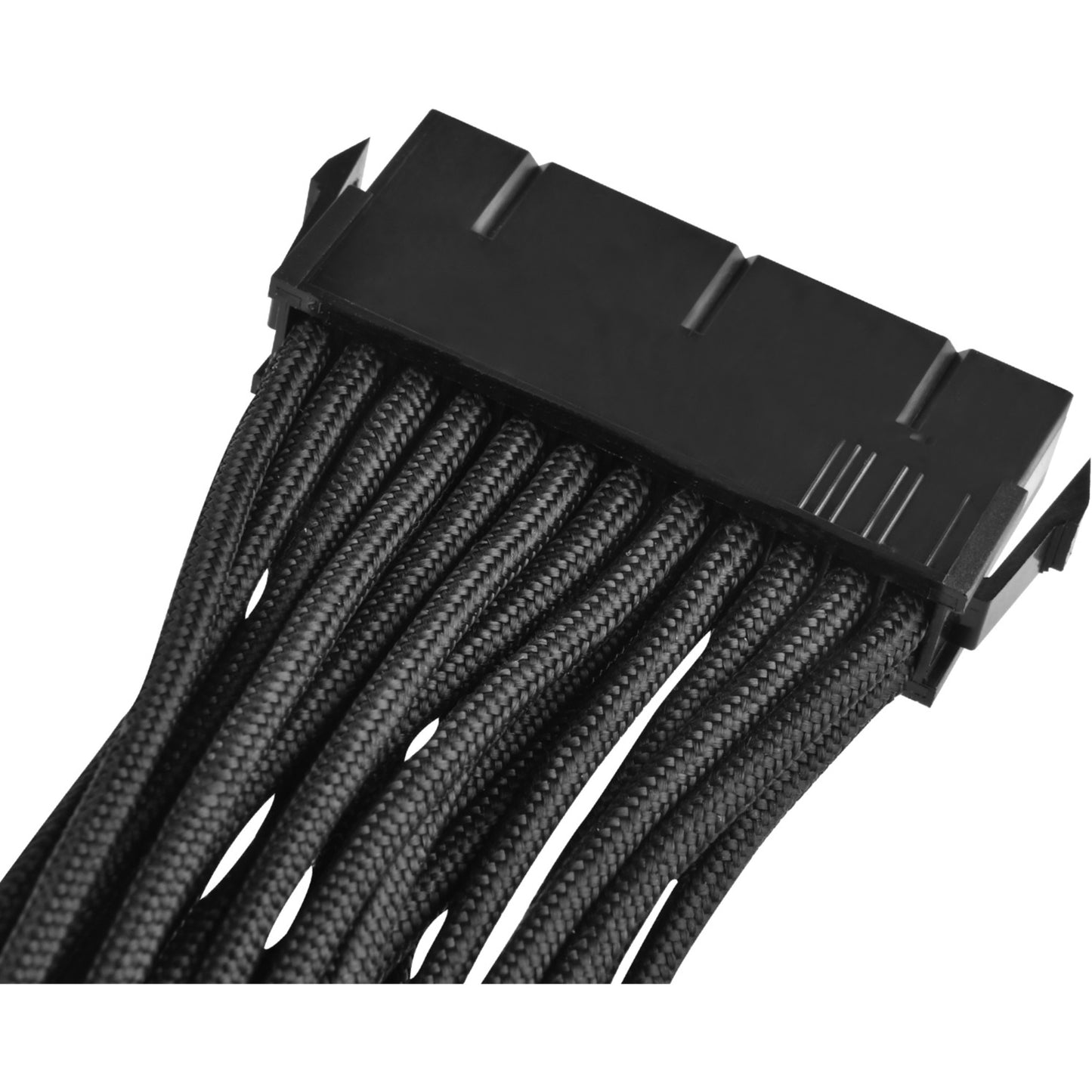 SilverStone 24-pin atx verlengkabel (zwart, 30 centimeter, pp07-mbb)