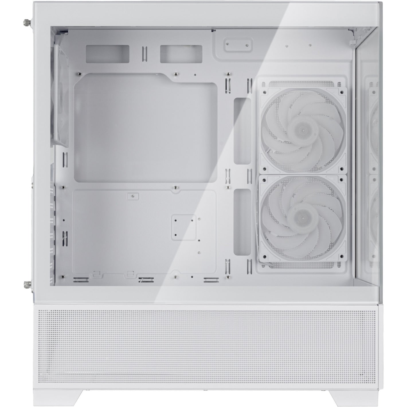 SilverStone lucid 05 mini tower behuizing (wit | 2x usb-a | 1x usb-c | rgb | tempered glass)