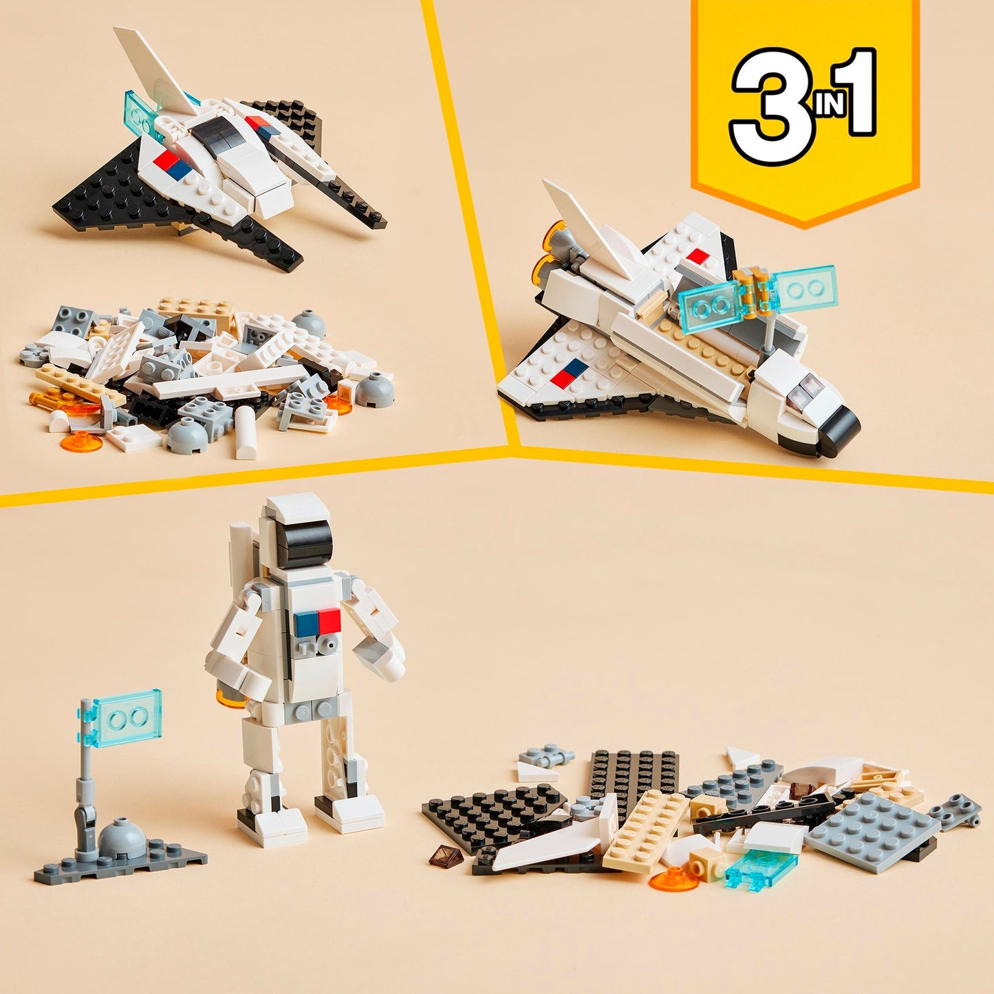 LEGO creator 31134 3in1 space shuttle
