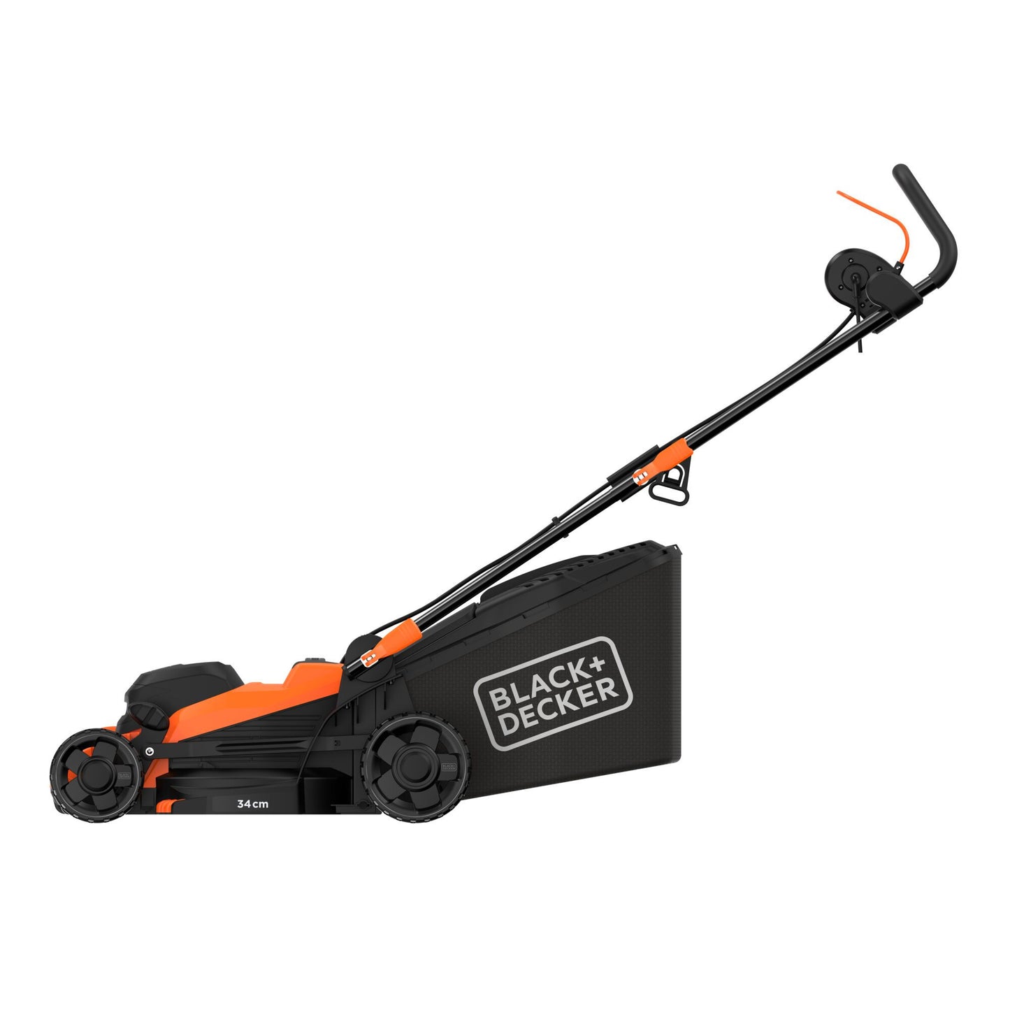 BLACK+DECKER bemwp340 grasmaaier (oranje zwart, 34 cm, 1400w)