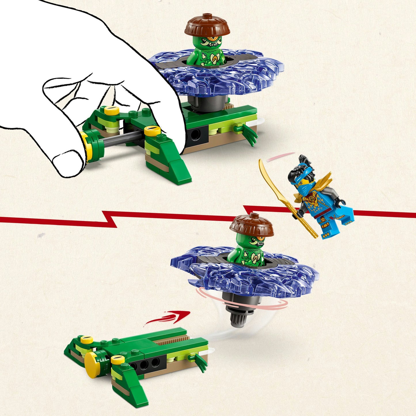 LEGO ninjago 71849 nya vs. elementaire monsterspinner