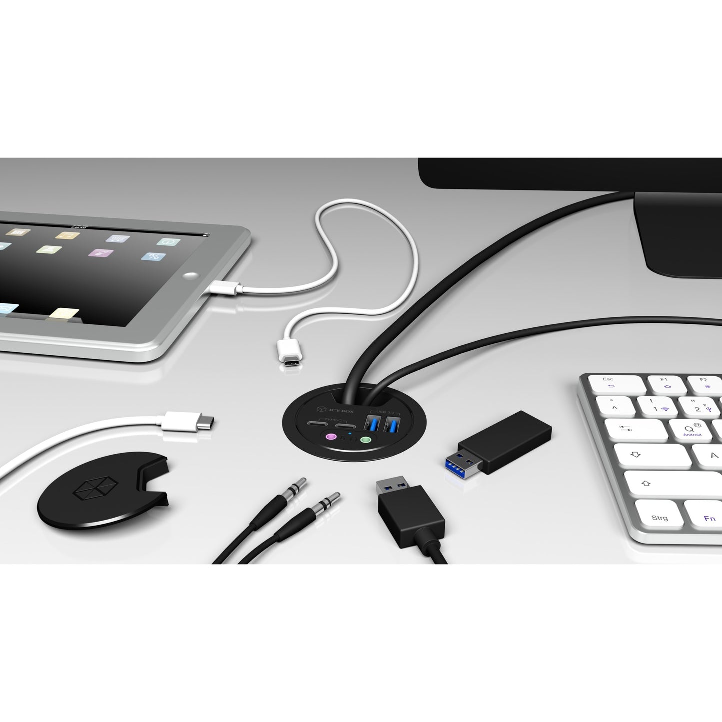 ICY BOX ib-hub1403b usb-hub