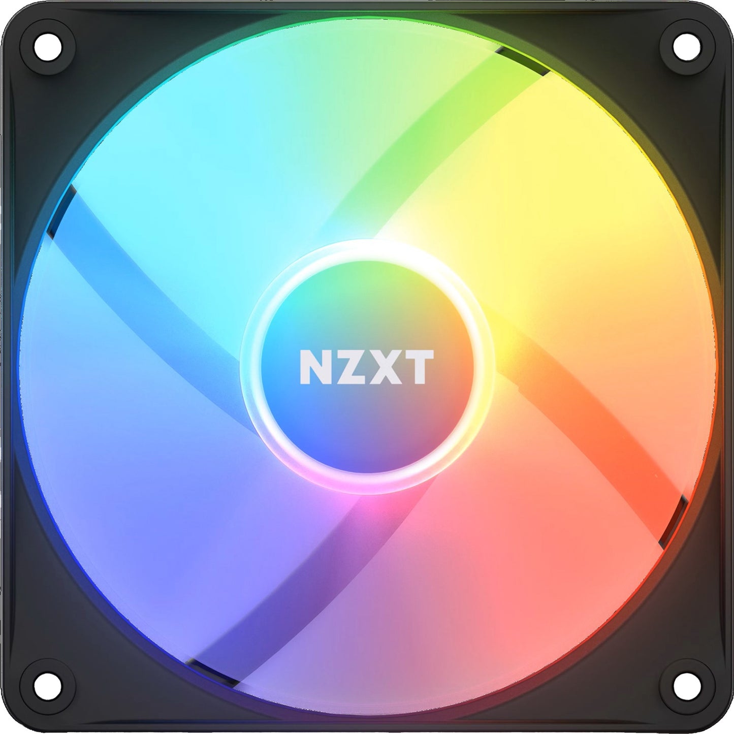 NZXT f120 rgb core case fan (zwart, 120 x 120 x 26 mm, pwm, zonder controller)
