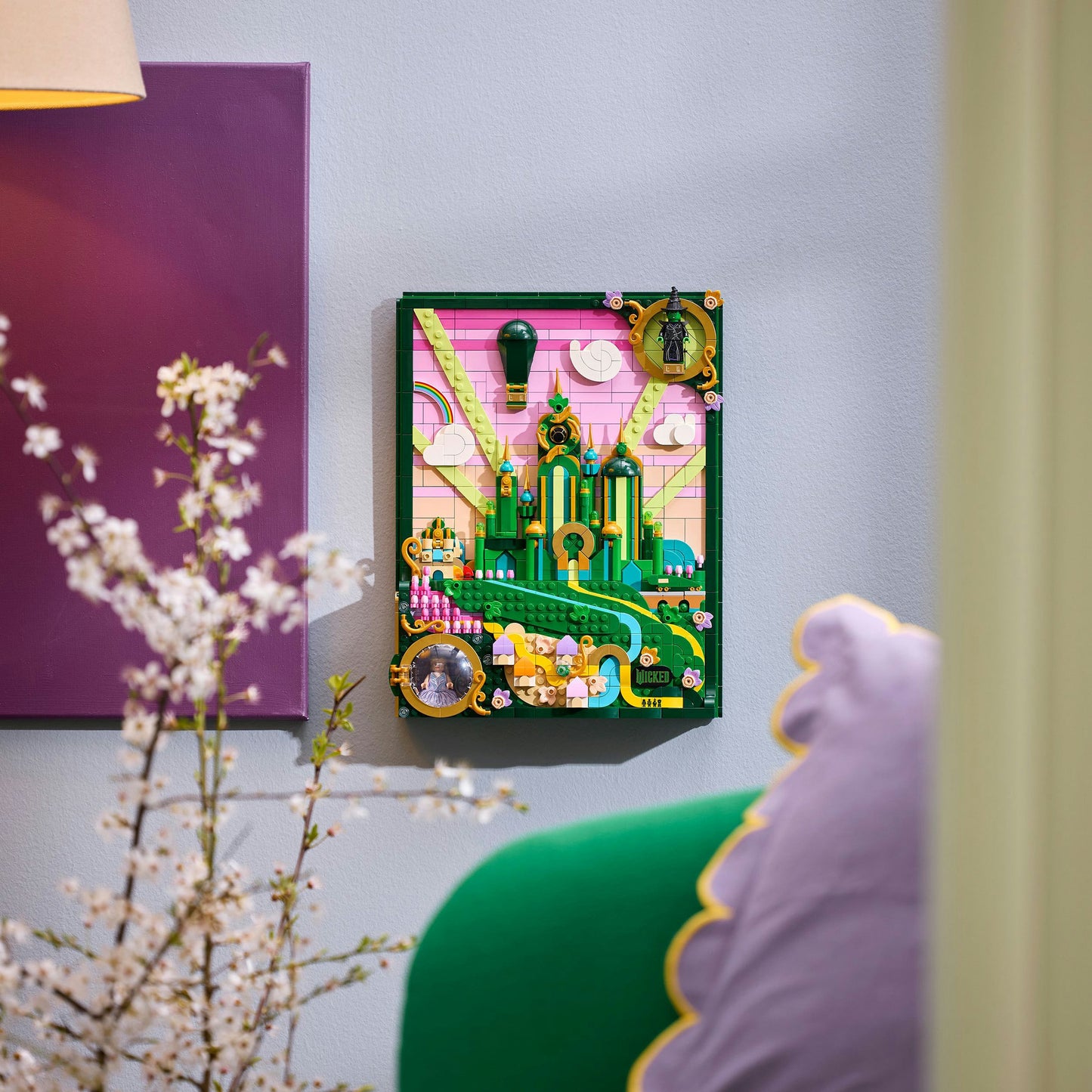 LEGO wicked - emerald city muurkunst constructiespeelgoed (75685)