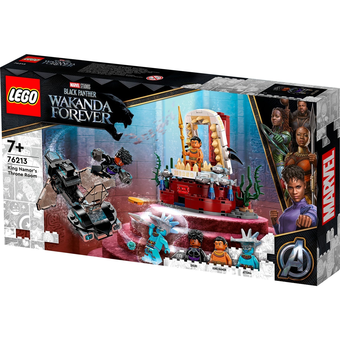 LEGO marvel - koning namor’s troonzaal constructiespeelgoed (76213)