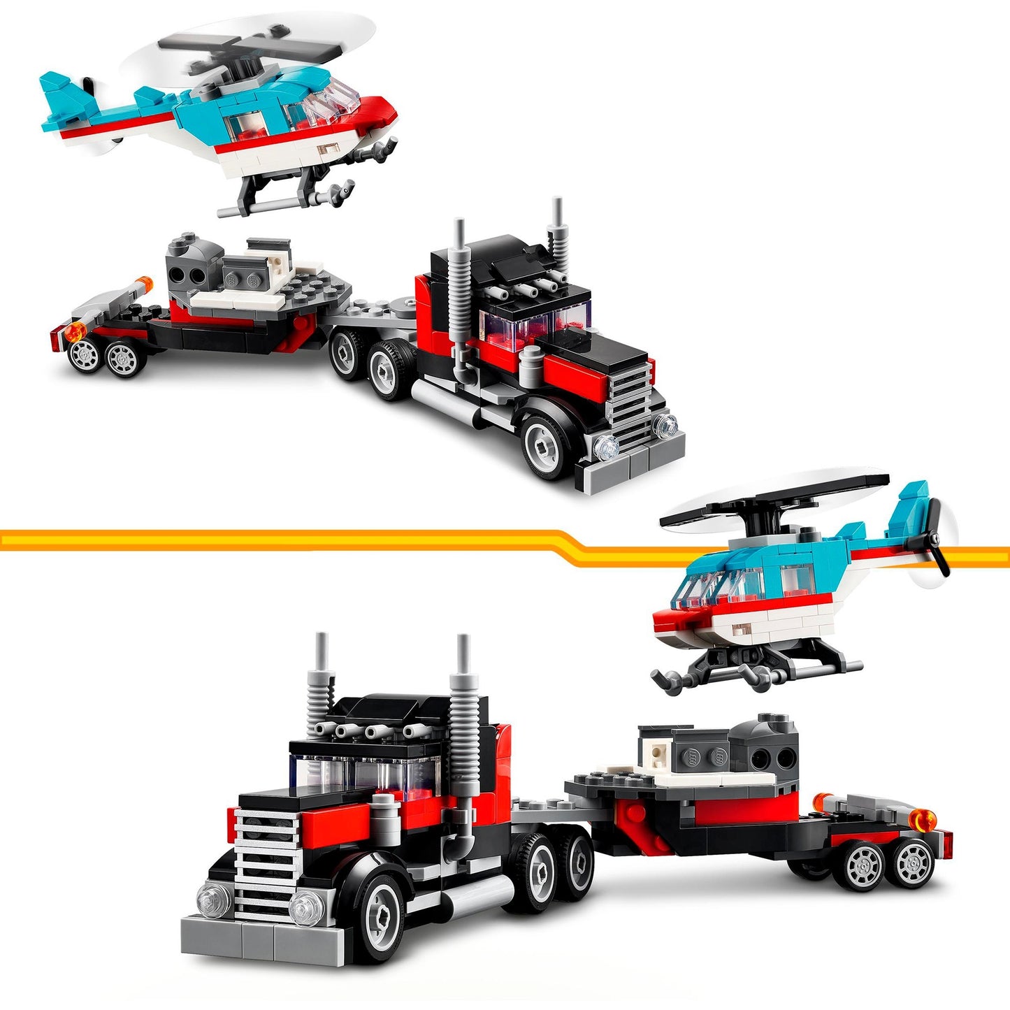 LEGO creator 31146 truck met helikopter