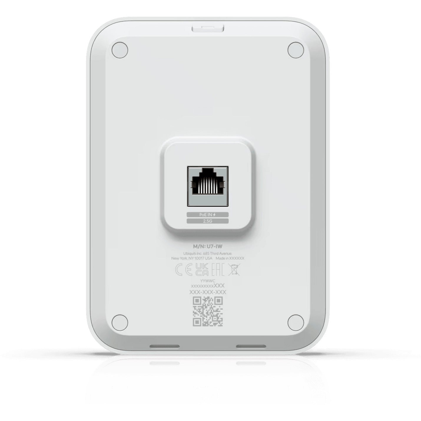 Ubiquiti unifi u7 in-wall access point (wit, poe)