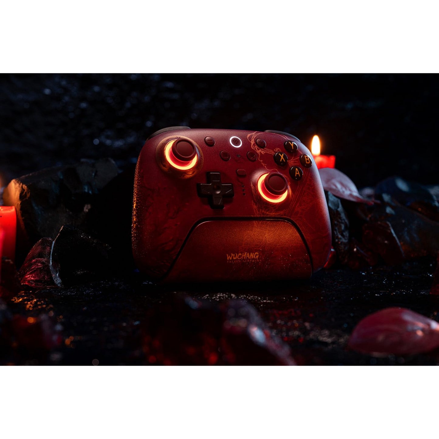 8BitDo ultimate 2 wireless controller - wuchang: fallen feathers (donkerrood, 2.4 ghz bluetooth, usb, pc)