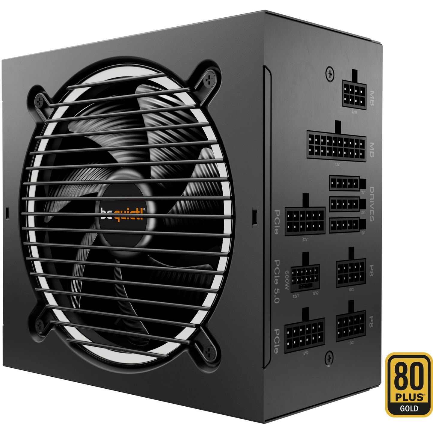 Be Quiet! pure power 12m modulaire 1200 watt voeding (zwart, 1x 12v-2x6, 4x pcie)