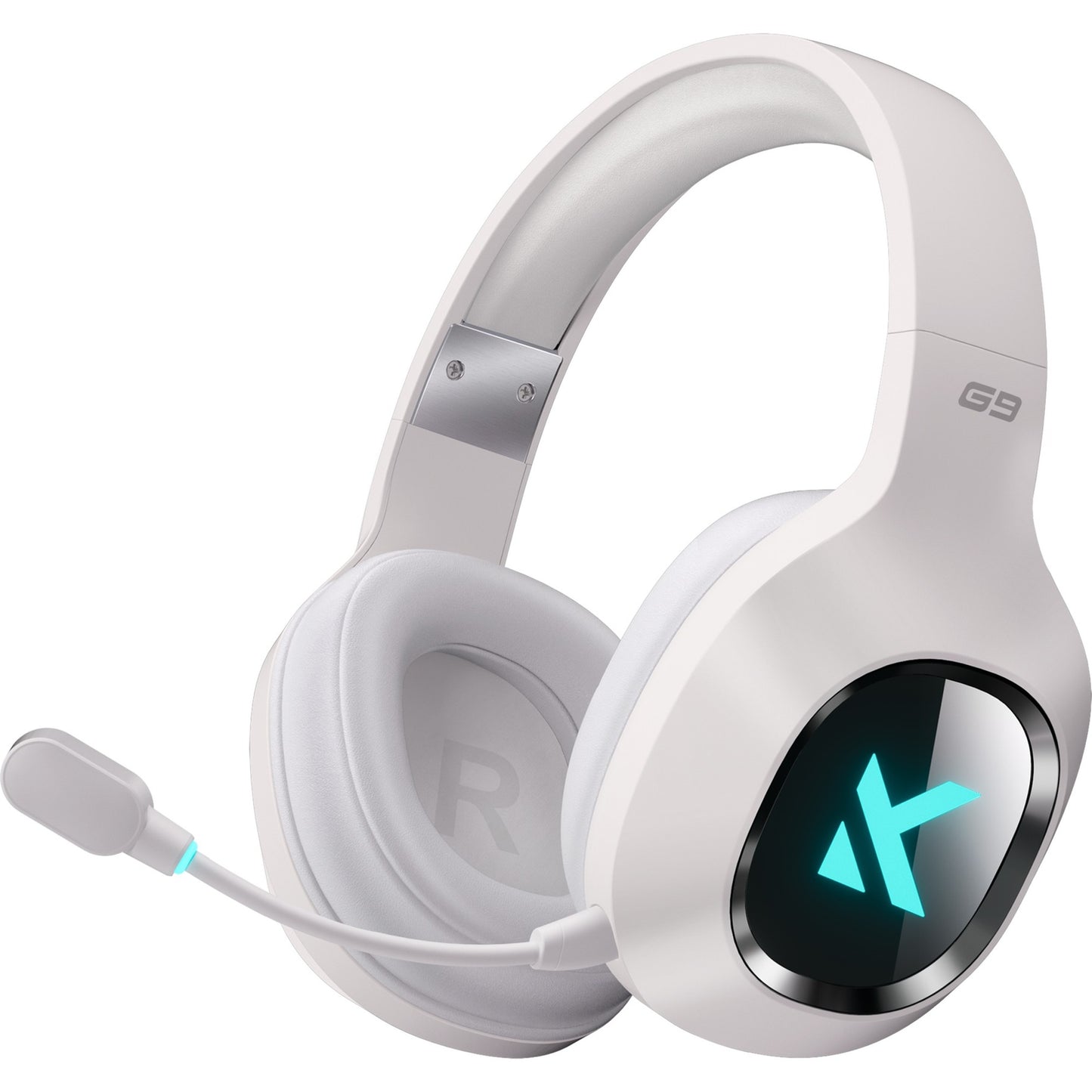 MCHOSE G9 Pro Wireless over-ear gaming headset (Wit, Wired 2.4G BT Wireless Type-C)