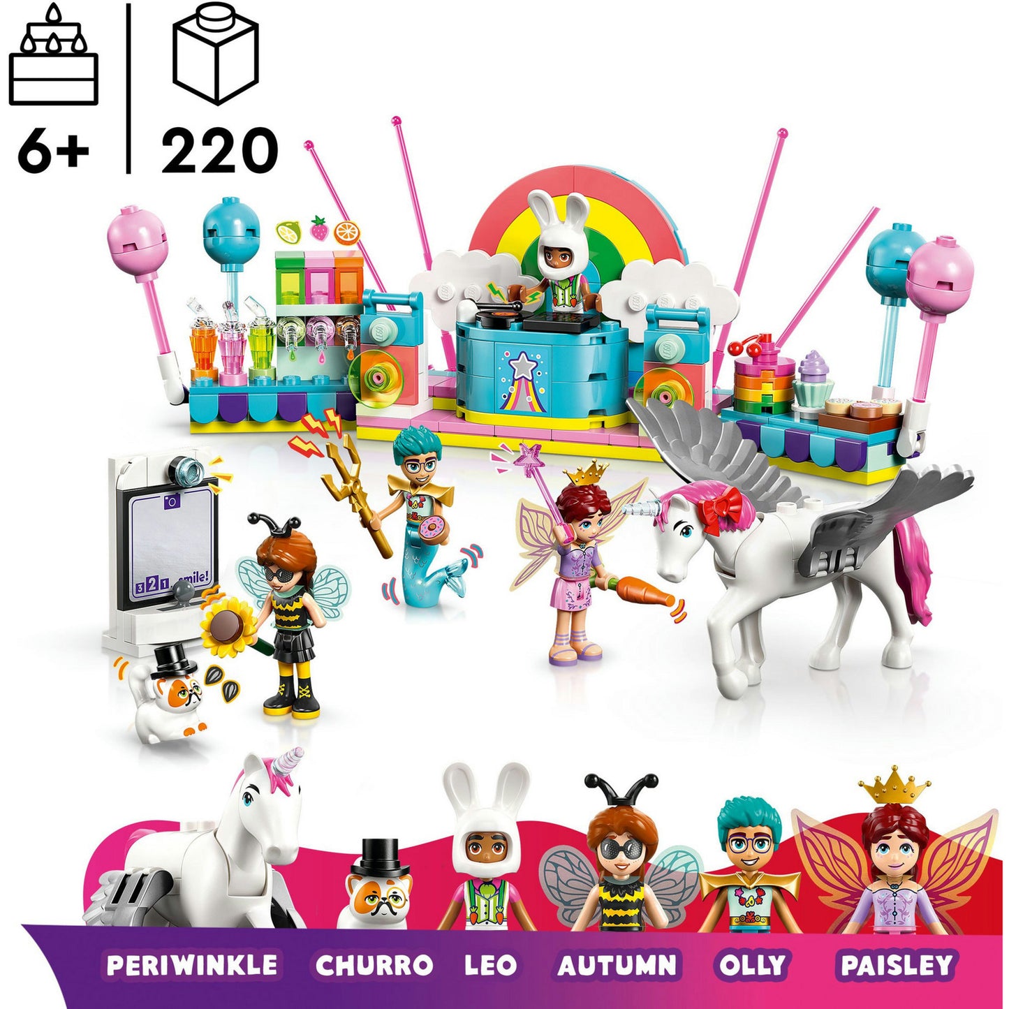 LEGO friends 42661 verkleedfeestje met eenhoorn en fee