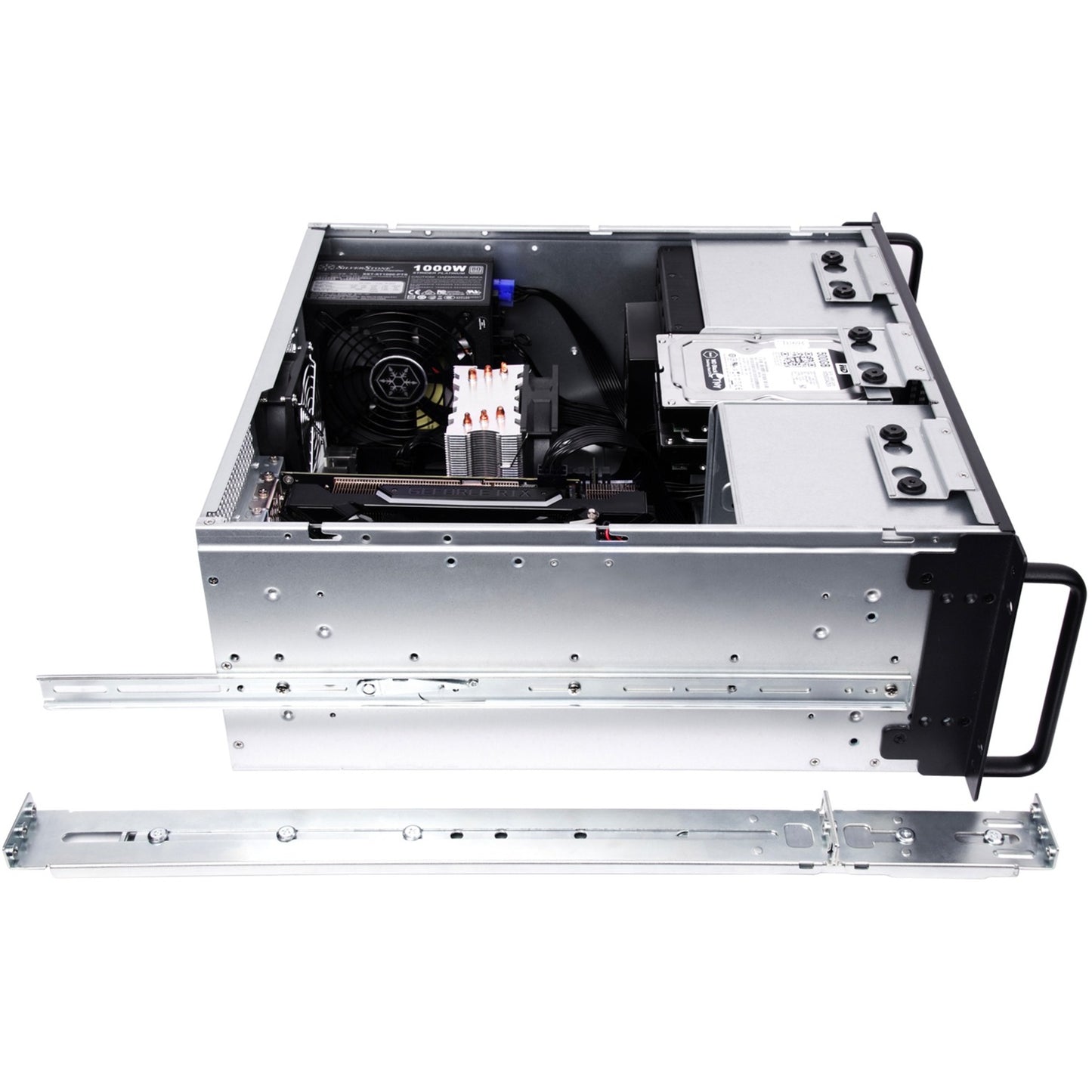 SilverStone rm41-h08 rack behuizing (zwart | 2x usb-a 3.2 (5 gbit s))