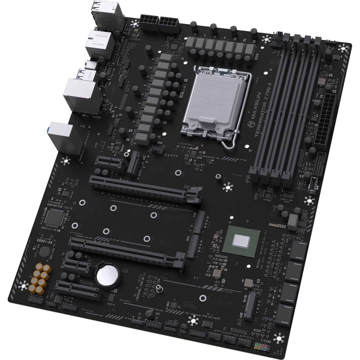 MAXSUN ms-terminator z790-a wifi socket 1700 moederbord (zwart, raid, 2.5 gb-lan, wlan, bt, sound, atx)