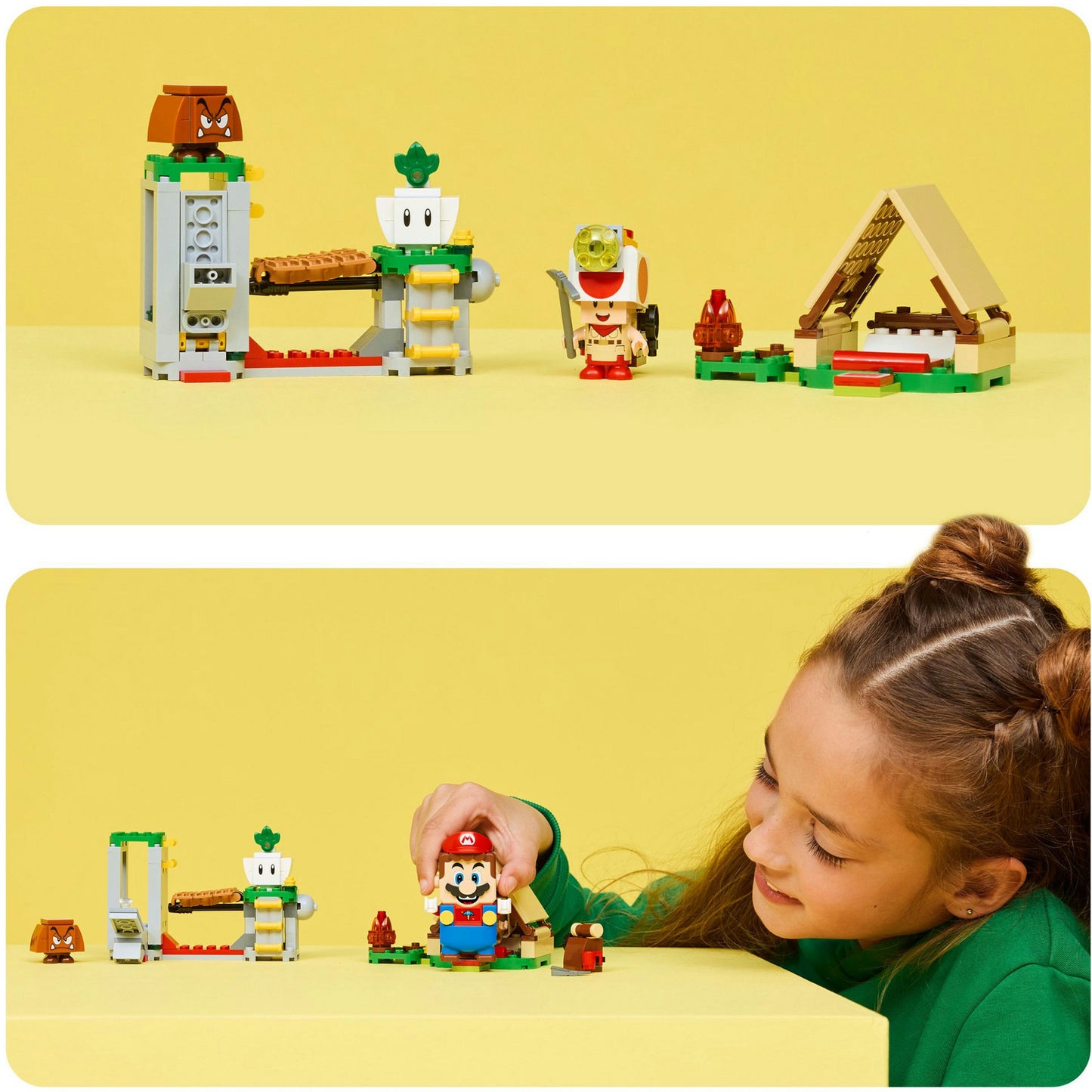 LEGO super mario 72040 toad-baas kampeerplaats